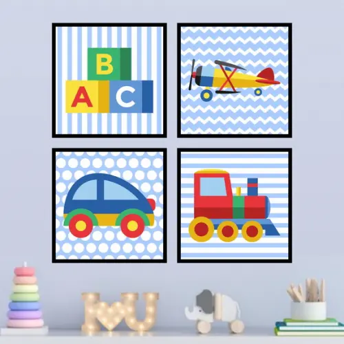4 Quadros Digitais - Brinquedos