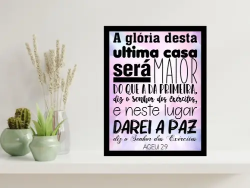 Arte Digital Quadro - A Glória da segunda casa
