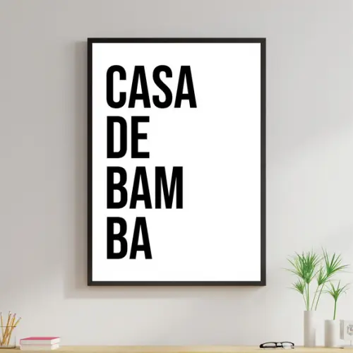 Arte Digital Quadro - Casa de Bamba