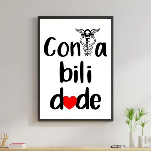 Arte Digital Quadro - Contabilidade