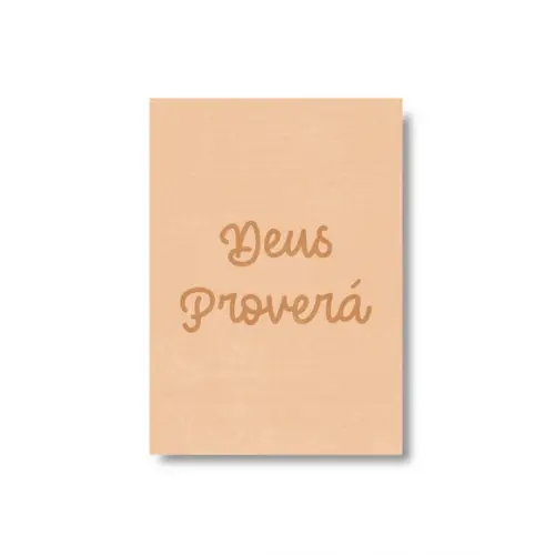 Arte Digital Quadro - Deus Proverá Tons Terrosos