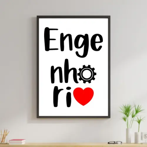 Arte Digital Quadro - Engenharia