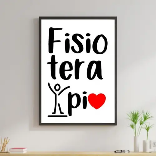 Arte Digital Quadro - Fisioterapia