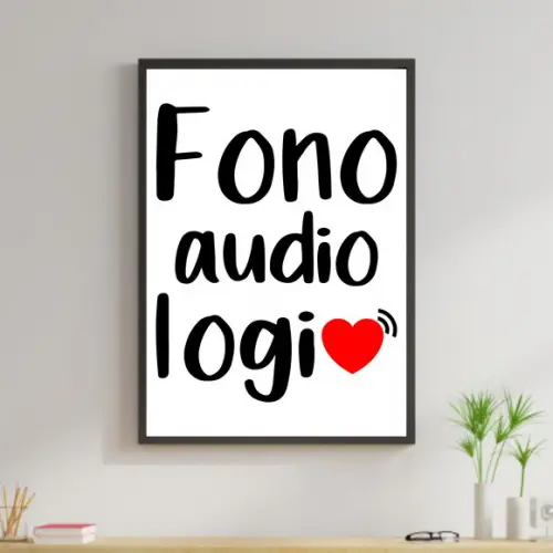 Arte Digital Quadro - Fonoaudiologia