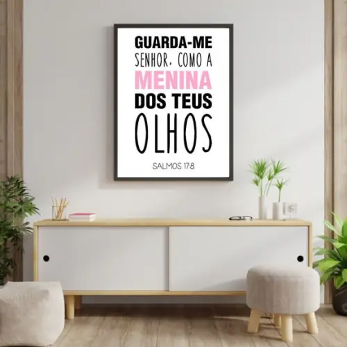 Arte Digital Quadro - Guarda-me Senhor Como a Menina 1