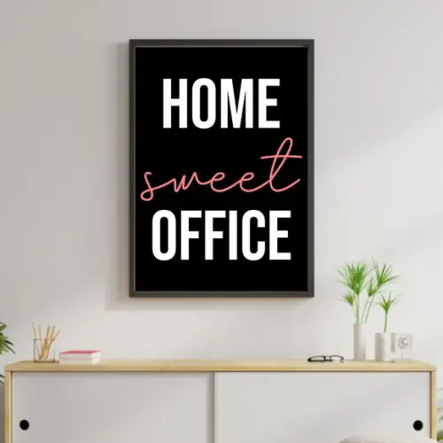 Arte Digital Quadro - Home Sweet Office
