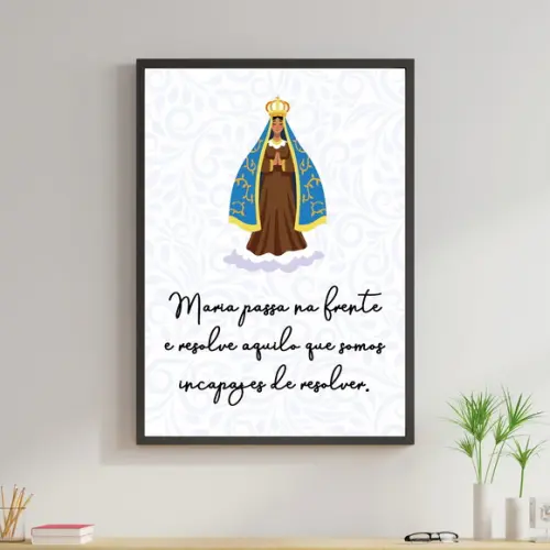 Arte Digital Quadro - Maria passa na frente e resolve