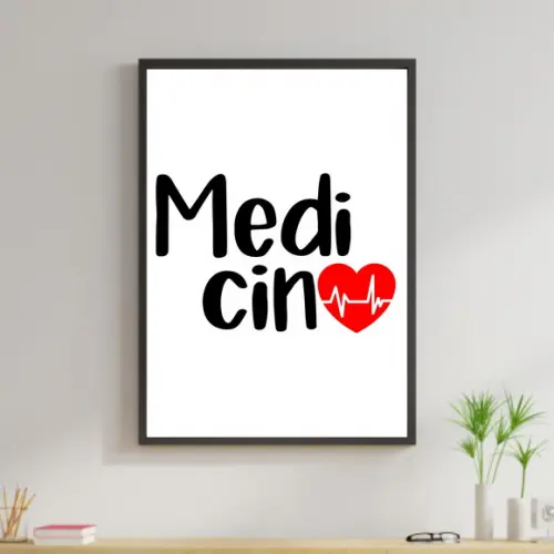 Arte Digital Quadro - Medicina
