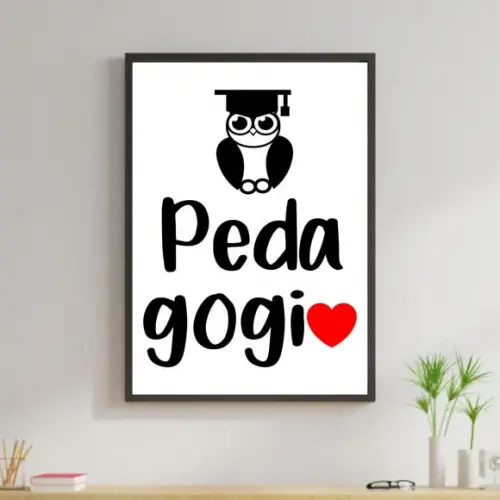Arte Digital Quadro - Pedagogia