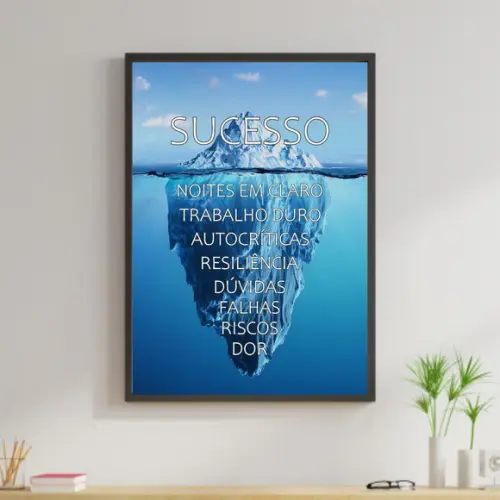 Arte Digital Quadro - Sucesso Iceberg
