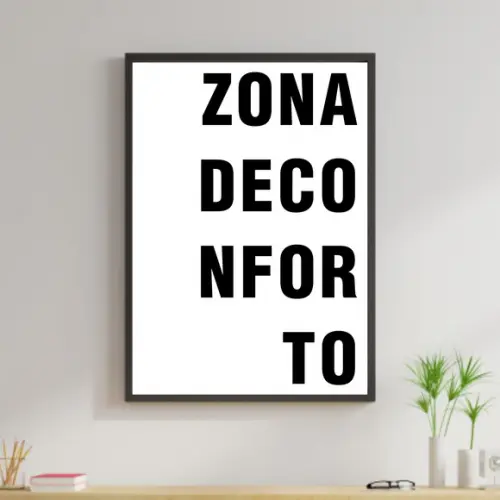 Arte Digital Quadro - Zona de Conforto
