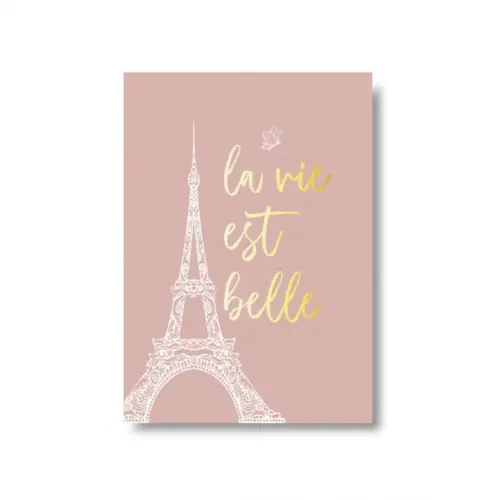 Arte Quadro Digital - La Vie Est Belle - Torre Eiffel
