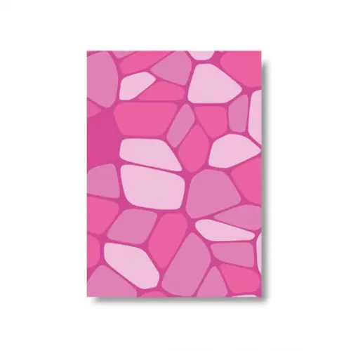 Arte Quadro Digital - Mural Rosa Abstrato