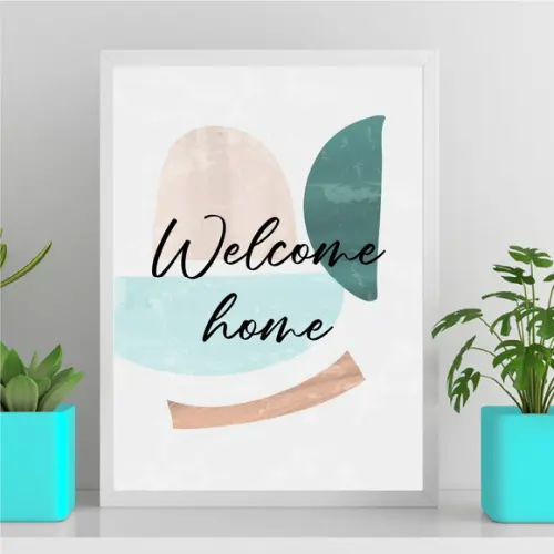 Arte Quadro Digital - Welcome Home Abstrato
