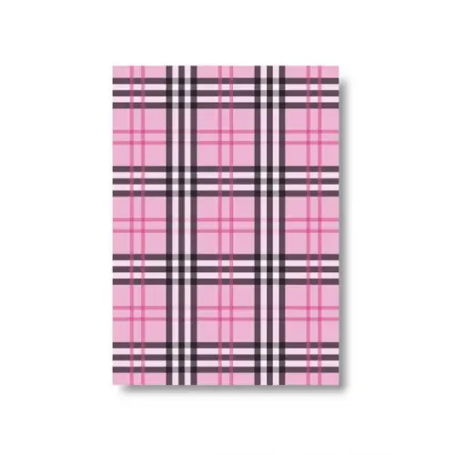 Arte Quadro Digital - Xadrez Chic Rosa