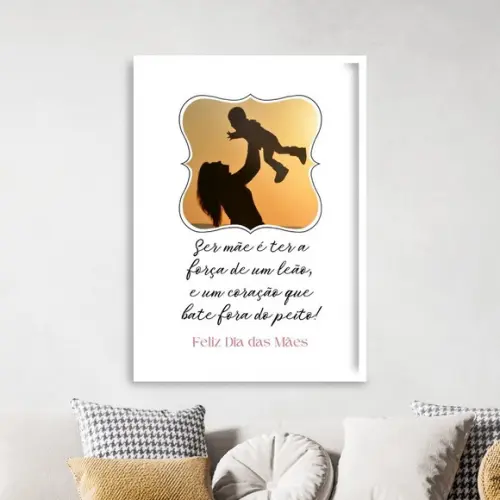 Template para Canva - Ser Mãe É Ter a Força de Um Leão