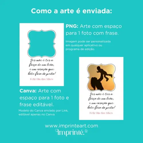 Template para Canva - Ser Mãe É Ter a Força de Um Leão