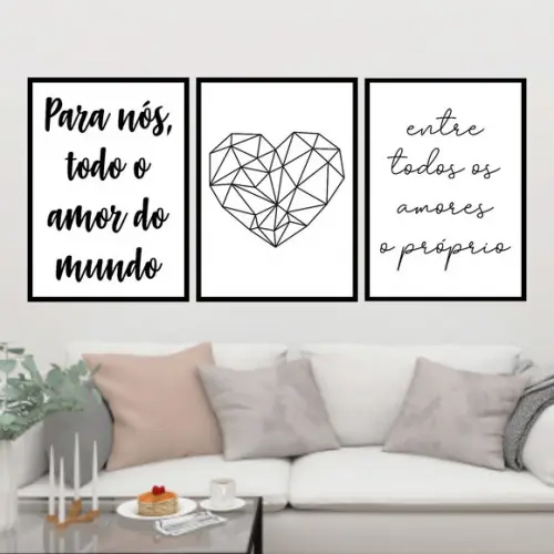 Trio Quadros Digitais - Para nós todo amor do mundo Coração
