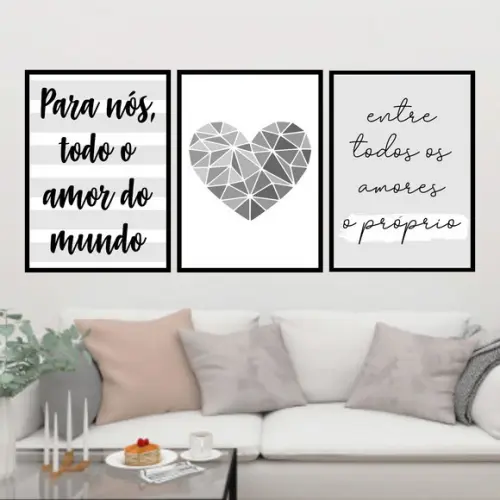 Trio Quadros Digitais - Para nós todo amor do mundo Coração