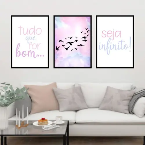 Trio Quadros Digitais - Tudo que seja bom seja infinito