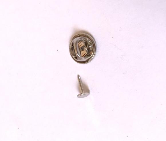 Base para Broche em Metal Prateado