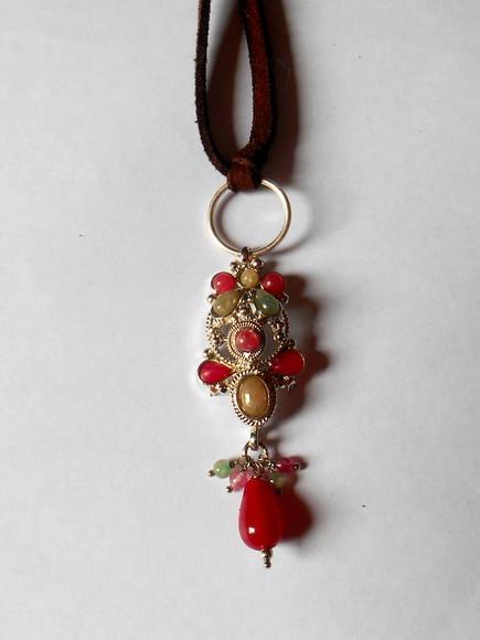 Cordão Colar com Pingente Ajustável de Longo a Choker