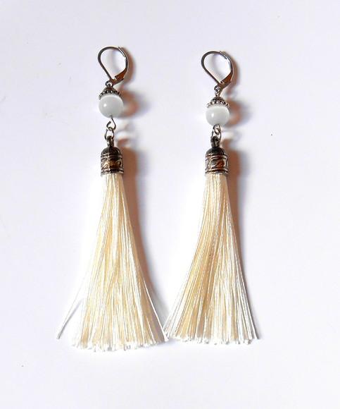 Brinco com Olho de Gato e Tassel