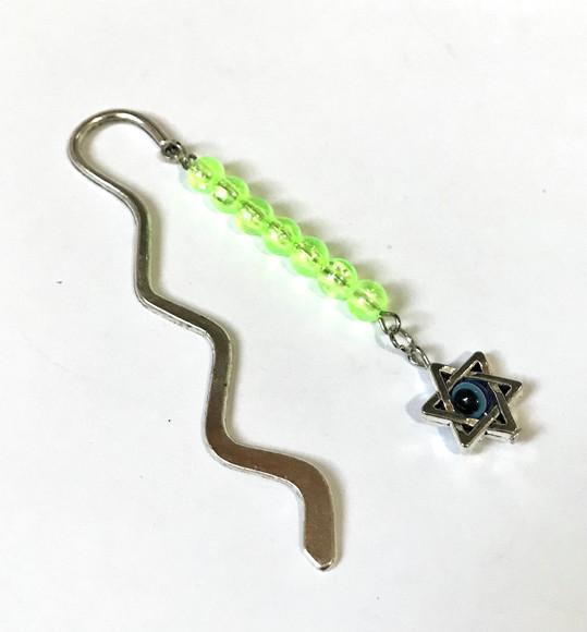 Marcador de Pagina/ Bíblia Metal com Estrela de 6 Pontas