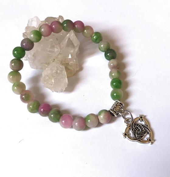 Pulseira Japamala 27 Contas Jade Colorida e no Chines
