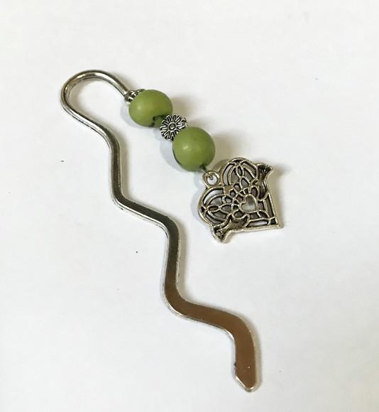 Marcador de Pagina/ Bíblia Metal com Açaí Verde