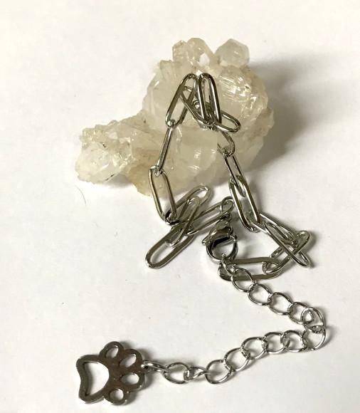 Pulseira Aço Inoxidável com Patinha - Pet