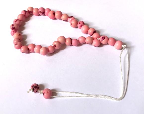 Masbaha ou Misbaha 33 Contas de Açaí Rosa