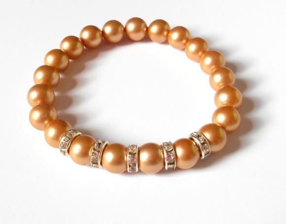 Pulseira Pérola Shell Dourada