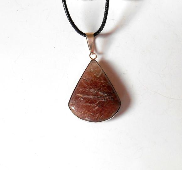 Cordão Choker Colar Pingente Jaspe