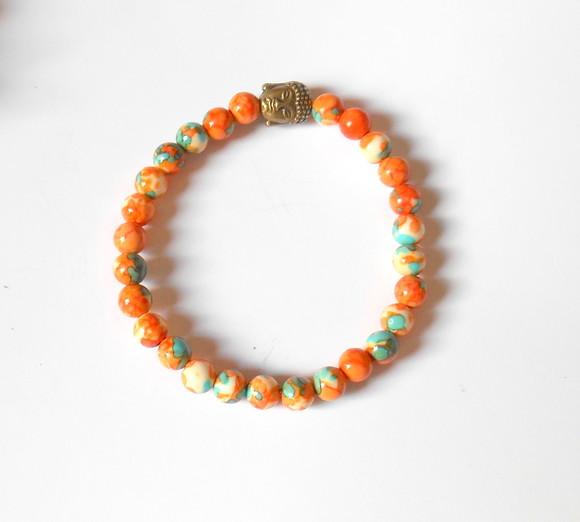 Pulseira Japamala com arco iris 27 contas