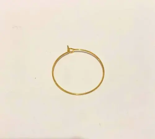 Argola para Montagem Marca Taças 2.5 cm Dourada com 12 Aros