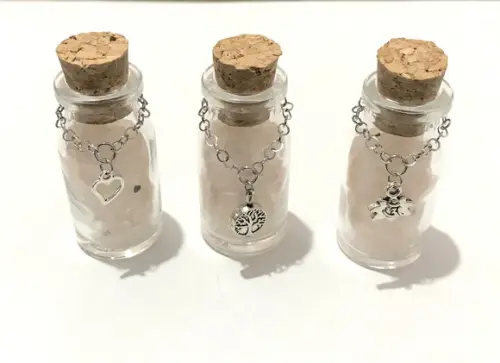Kit Garrafinha magica e quartzo rosa com 3 garrafinhas