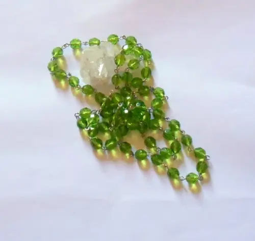 Colar com Cristal Theco facetado