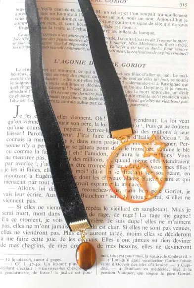 Marcador de Páginas /livro / Bíblia com Olho de Tigre