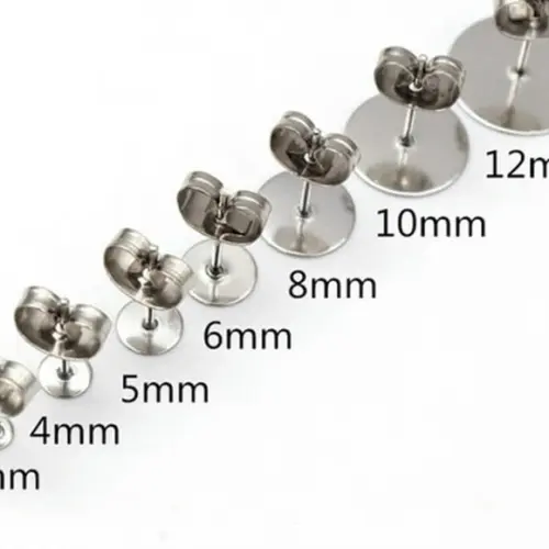 Kit Base Brinco Aço Inoxidável com 35 Pares Varios Tamanhos