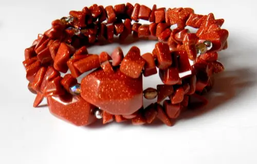 Pulseira Pedra do Sol Ajustável ( Mola)