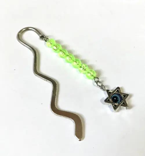 Marcador de Pagina/ Bíblia Metal com Estrela de 6 Pontas