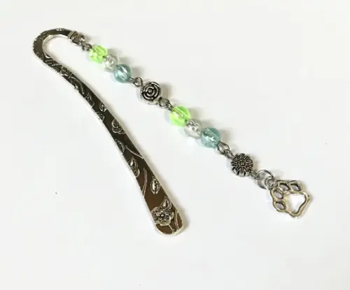 Marcador de Pagina/ Bíblia Metal com Patinha Pet