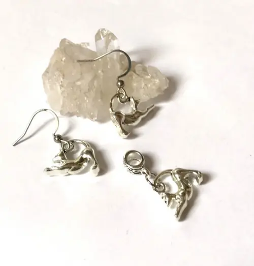 Conjunto com Gato em Liga de Metal e Gancho em Inox