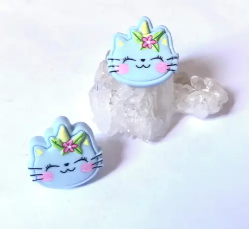 Brincos Pino Infantil em Aço Inox Gatinho