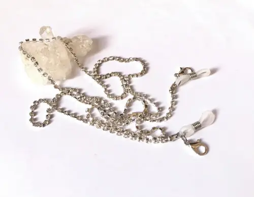 Salva Oculos em Strass Prateado 2 mm ( Prateado Claro)