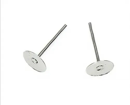 Base Brinco Pino 4 mm em Metal com 25 Pares