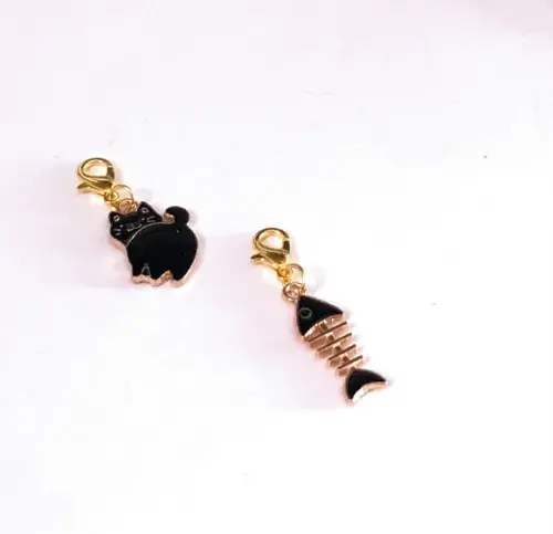 Kit 2 Pingente Dourado para Colar, Pulseira, Tornozeleira