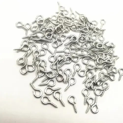 Mini Pino Parafuso / Mini Pitão Prateado 10 mm