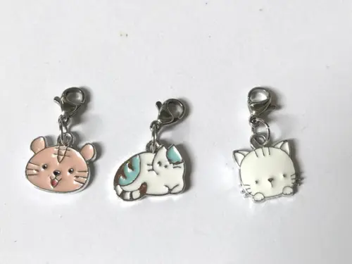 Kit Pingente com Gatos para Colar, Pulseira, Tornozeleira
